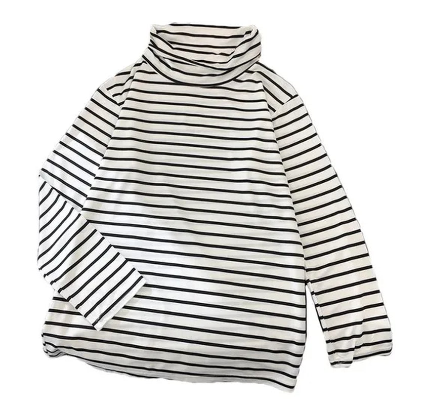 Sleek Turtleneck Base Top — Slim Long Sleeve Layer