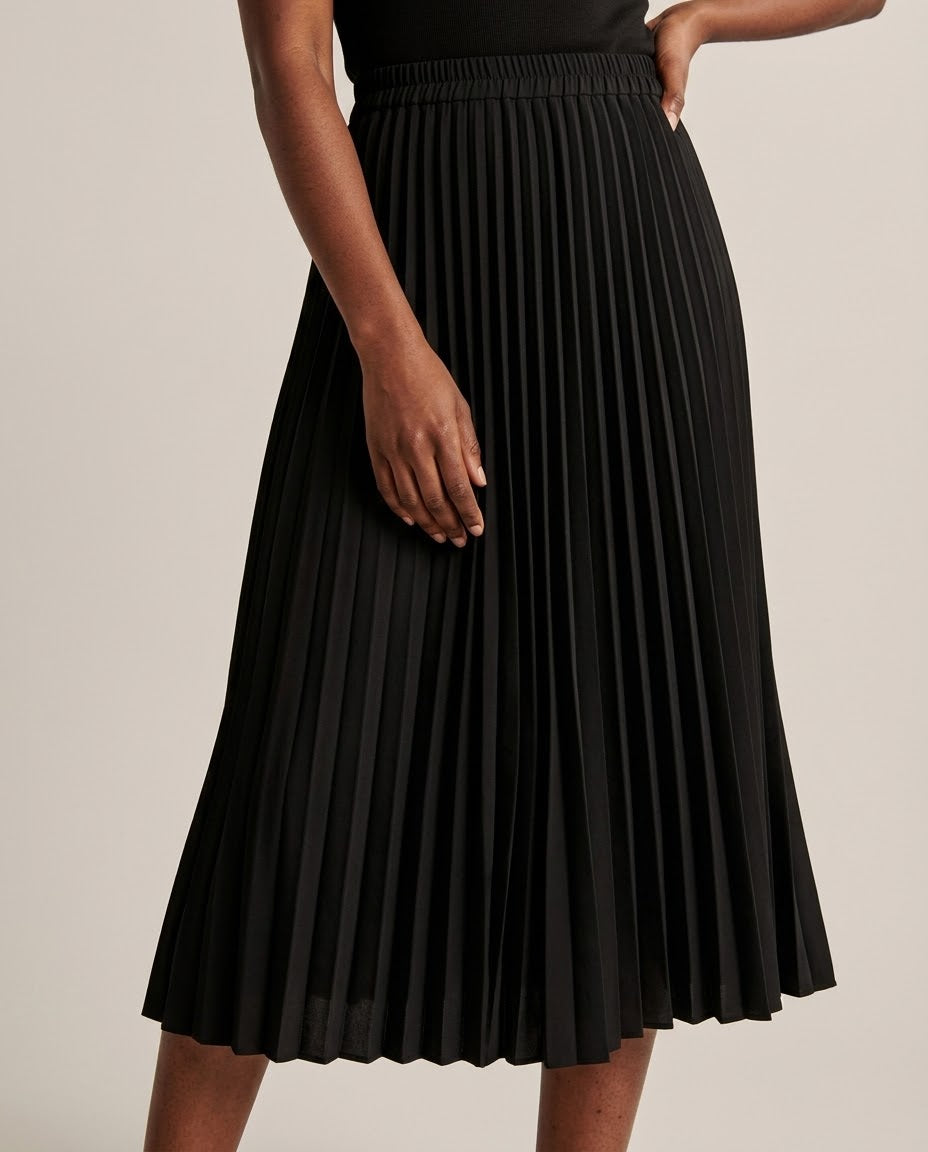 Pleated Midi Skirt