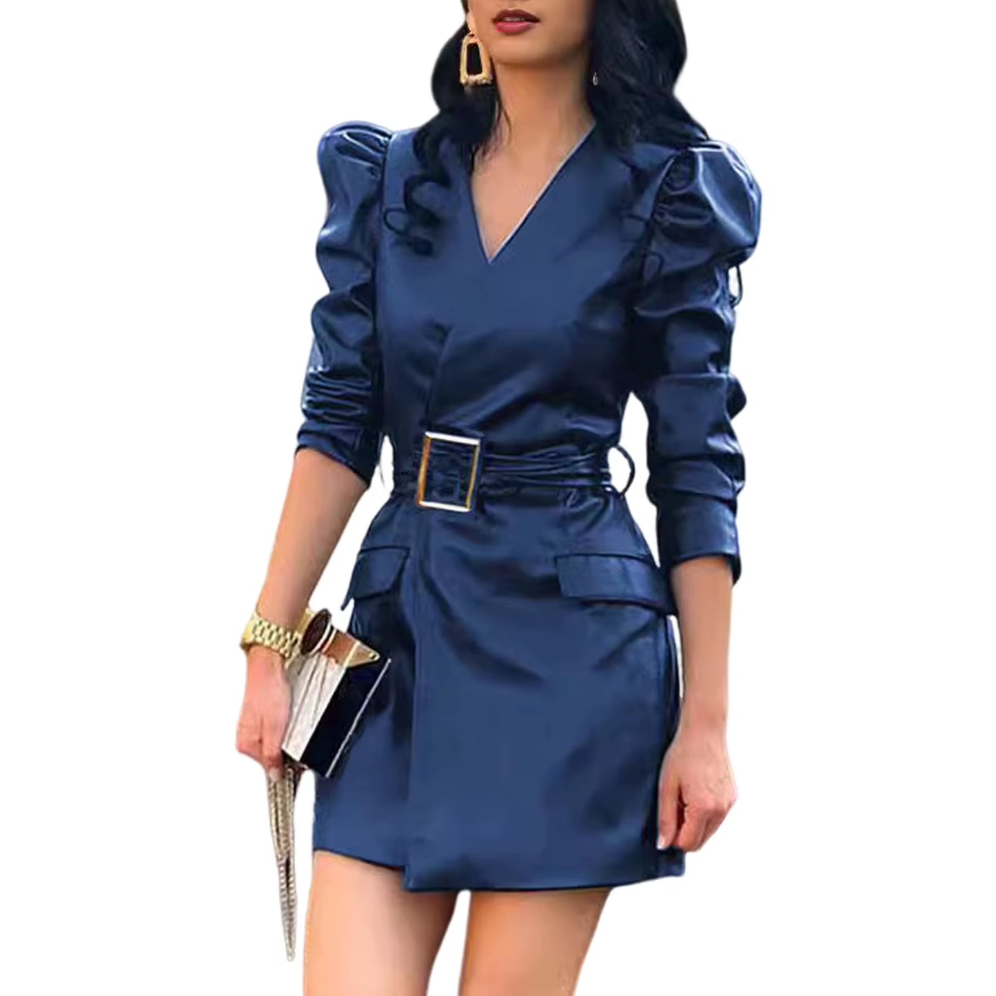 Lacquer Lace Mini Dress — Zip-Front Party Dress