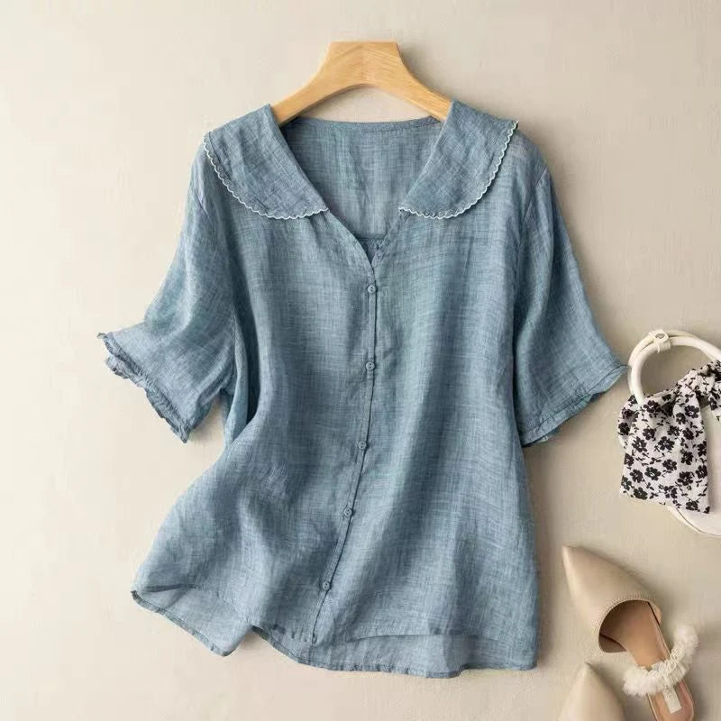 Vintage Button Blouse detail 2