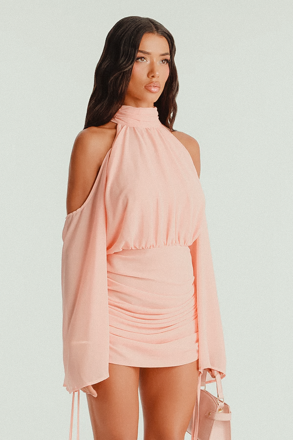 Après Dark Batwing Dress — Off-Shoulder Party Mini