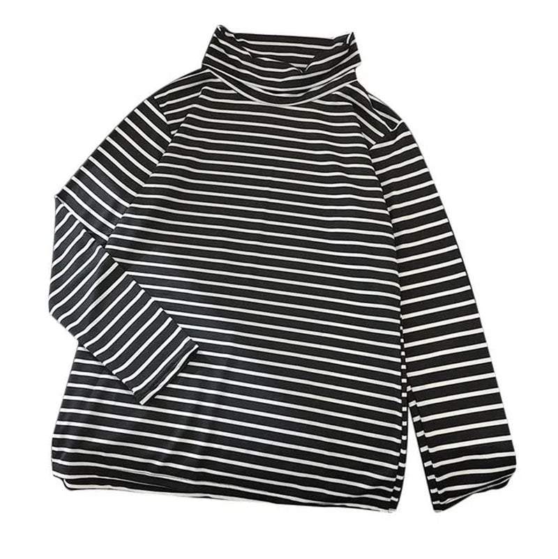 Sleek Turtleneck Base Top — Slim Long Sleeve Layer