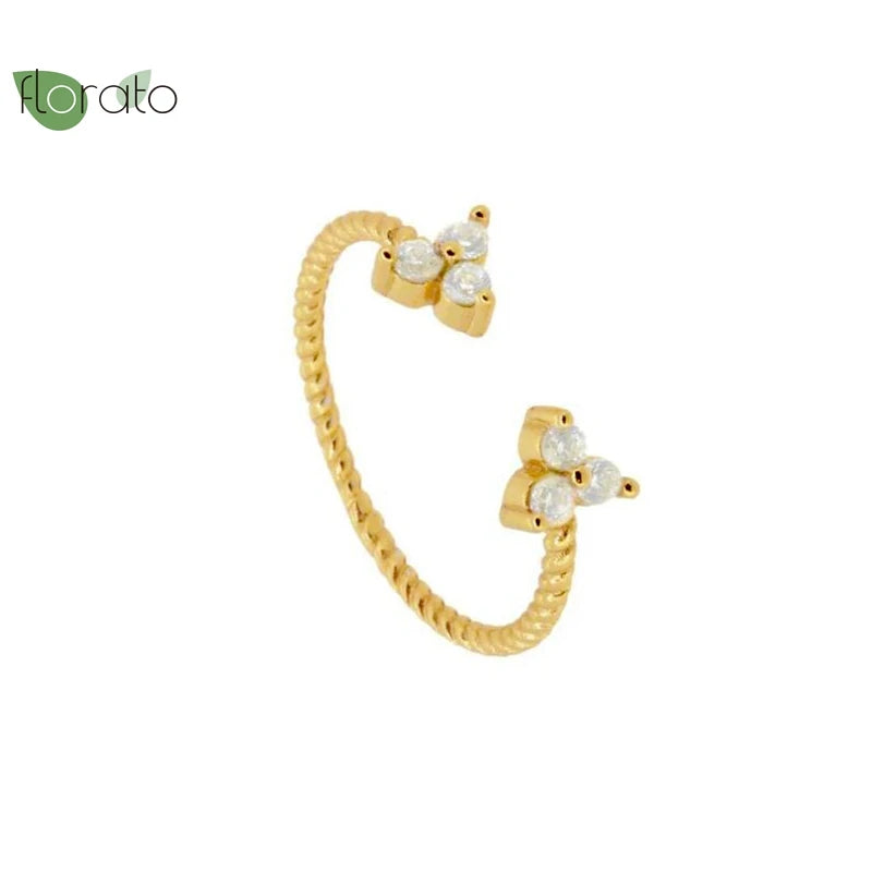 Adjustable Opening Vintage Gold Plated Rings Couple Wedding Rings Fashion Rings for Women Premium Luxury Jewelry