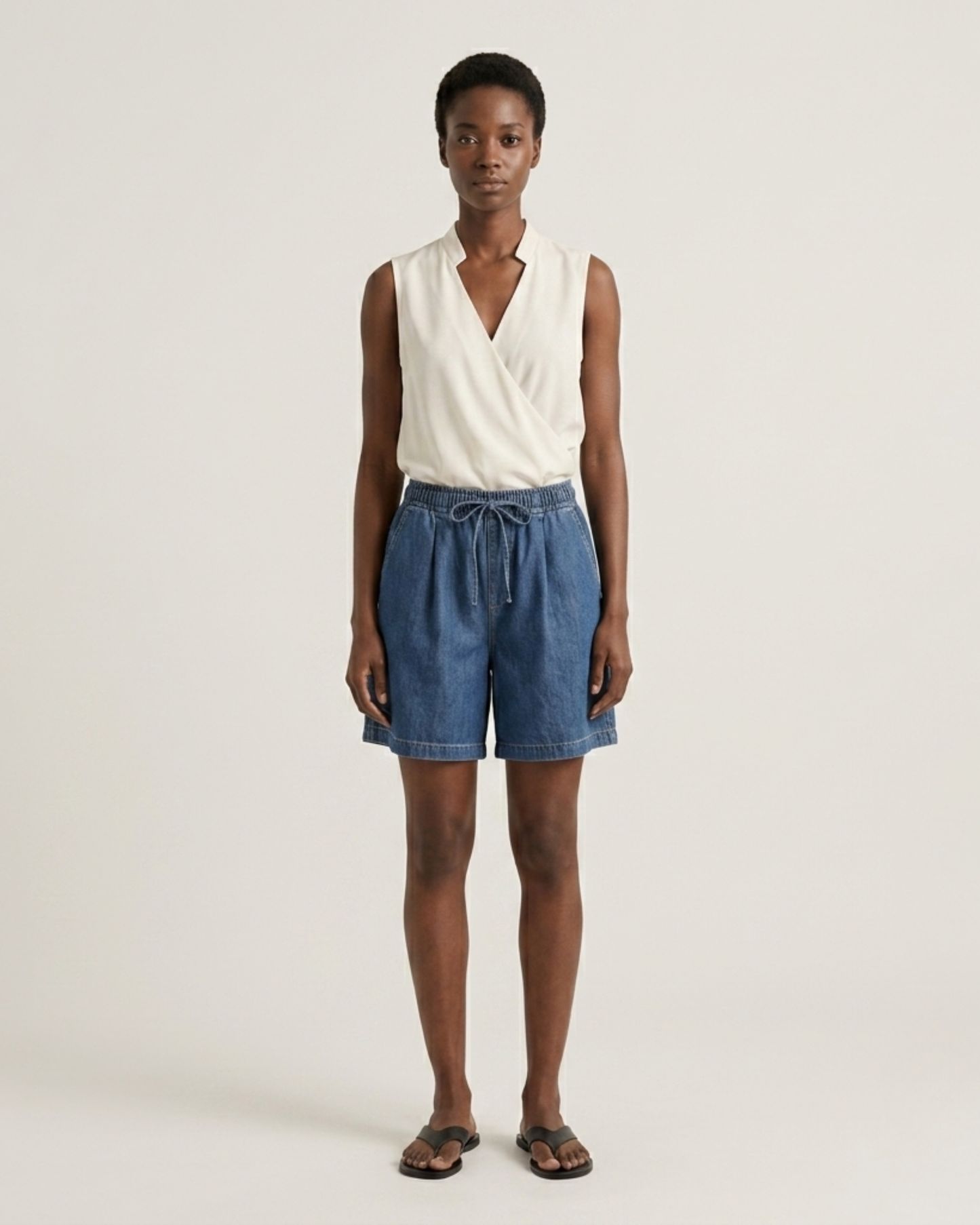 Denim Shorts + Top Set