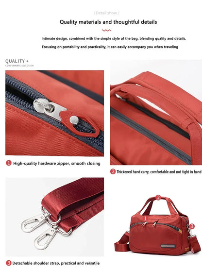 Oxford Travel Tote — Water-Resistant Nylon Carry-All