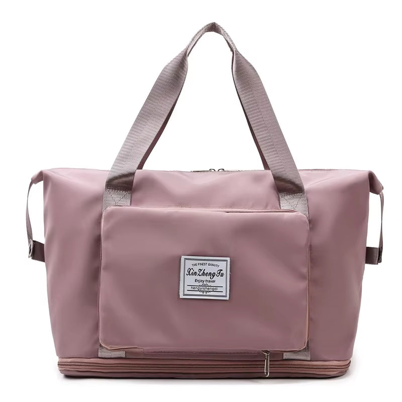 Pack-Flat Duffel Tote — Foldable Travel Bag