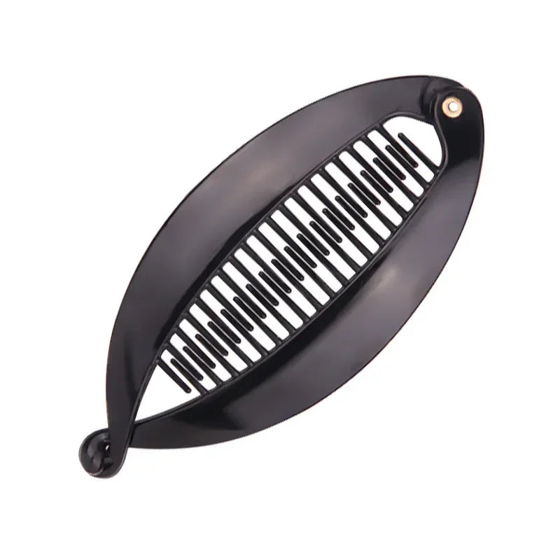 New Fashion Banana Shape Hair Clip Gradient Color Fish Clip Hairpins Hair Accessories for Women