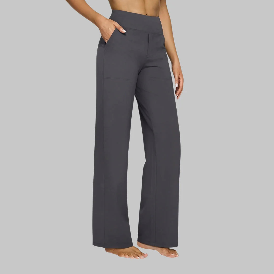 Women'S Comfort Fit Stretch Trousers Soft Breathable Pants