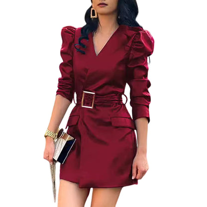 Lacquer Lace Mini Dress — Zip-Front Party Dress