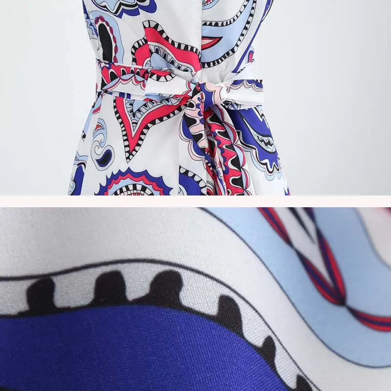 Vintage Summer Dress Women Casual Floral Print Robe 50S 60S Rockabilly Swing Pinup Vestidos Elegant Party Dress