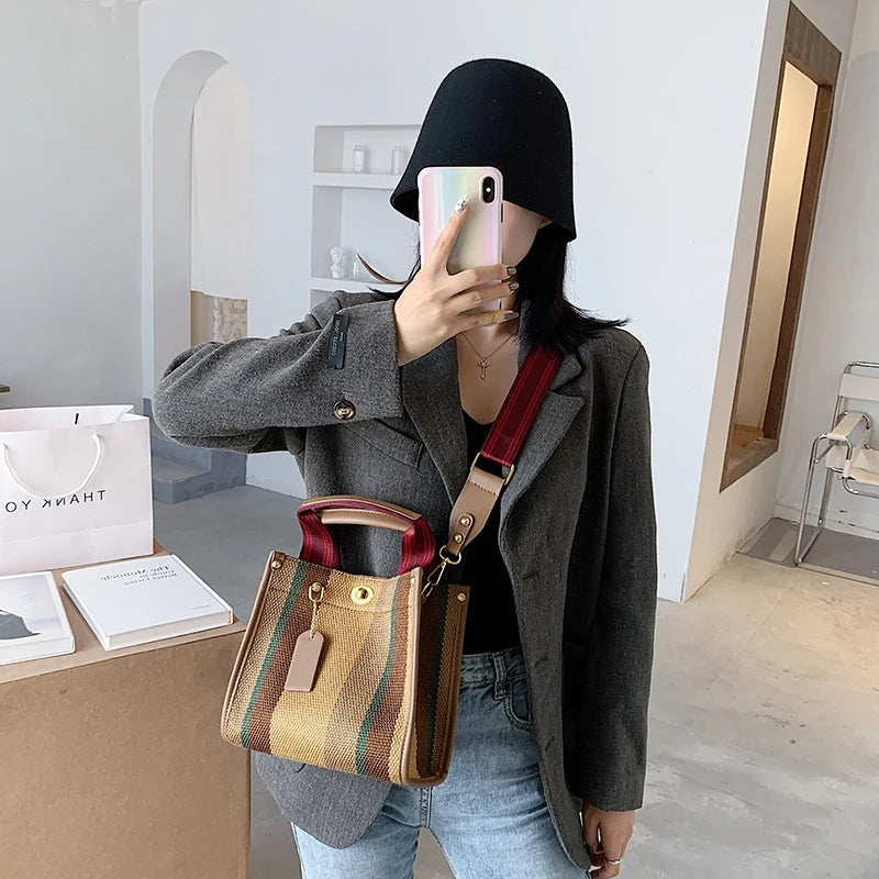 Weekender Crossbody Tote — Canvas Everyday Bag
