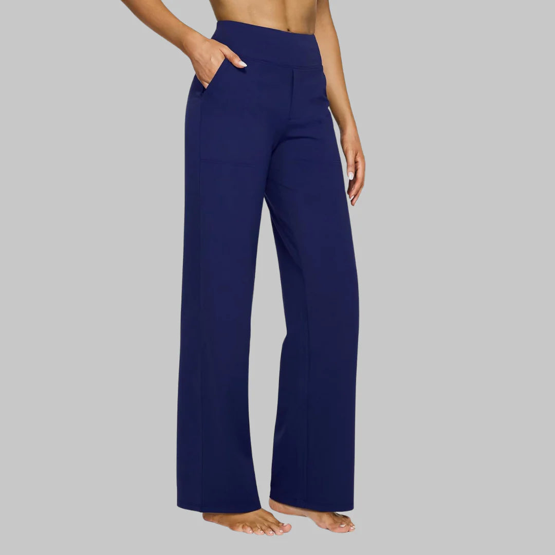 Women'S Comfort Fit Stretch Trousers Soft Breathable Pants