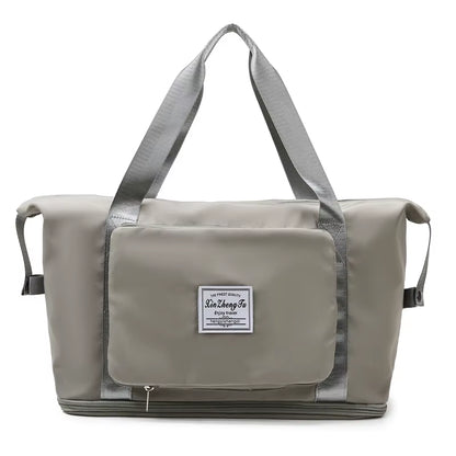 Pack-Flat Duffel Tote — Foldable Travel Bag