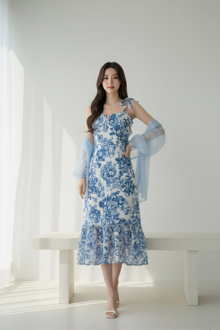 Floral Fishtail Dress