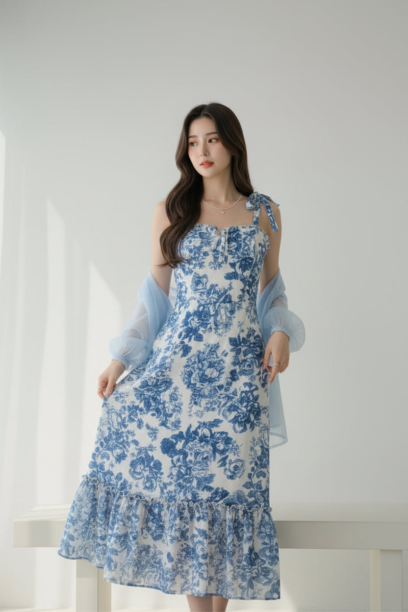 Floral Fishtail Dress