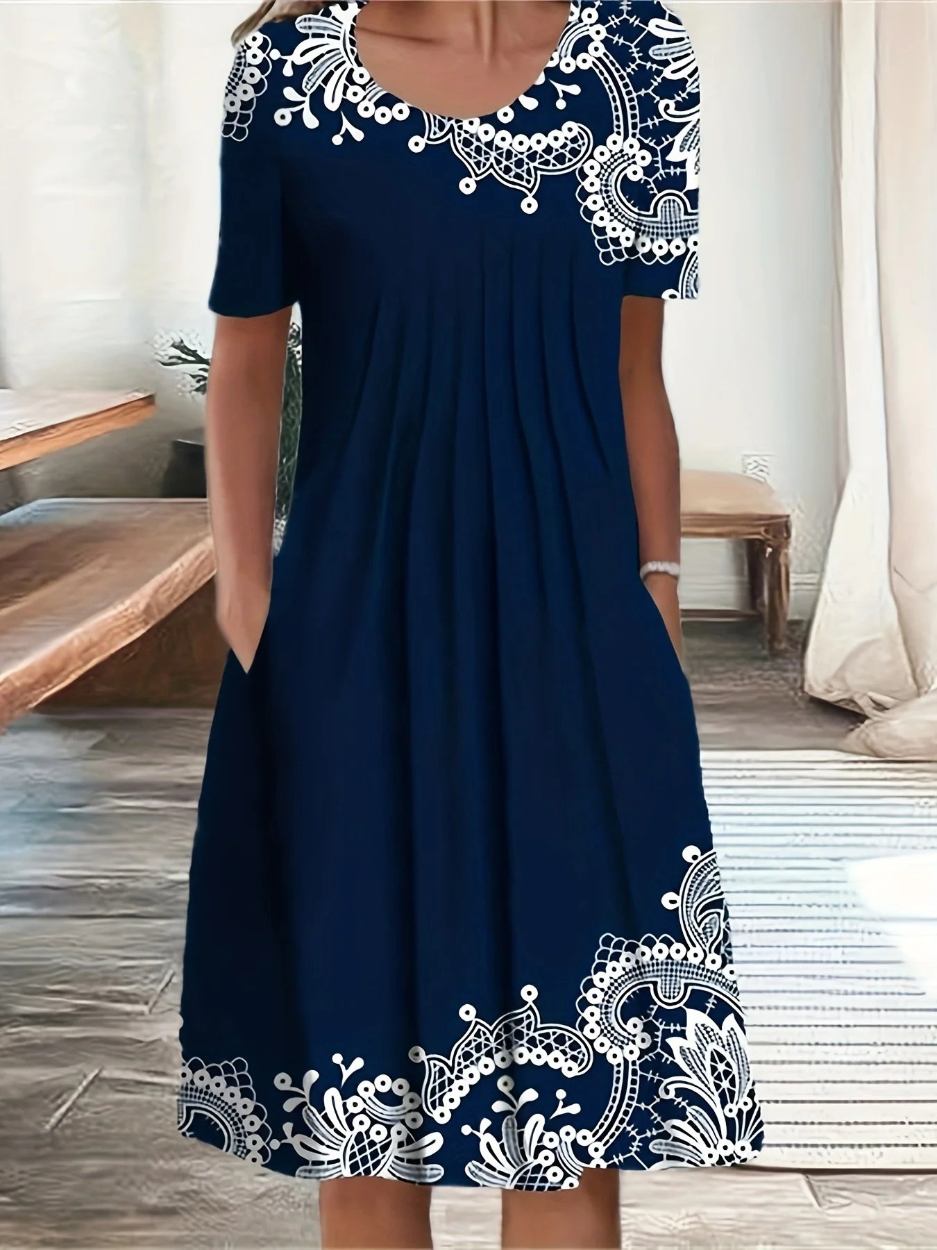 Soft Landing Dress — Plus-Size Elegant Loose Fit