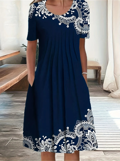 Soft Landing Dress — Plus-Size Elegant Loose Fit