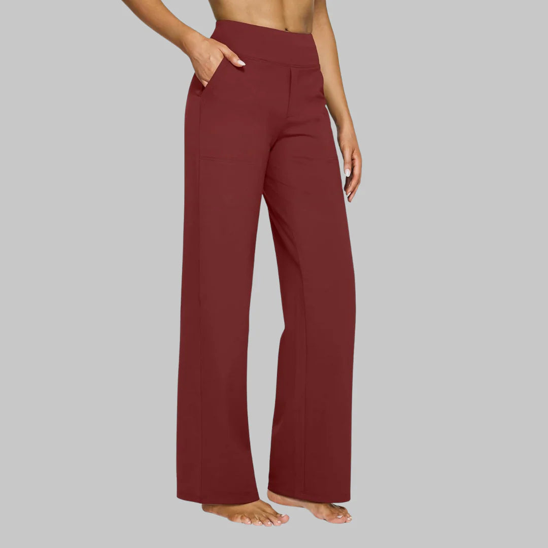 Women'S Comfort Fit Stretch Trousers Soft Breathable Pants