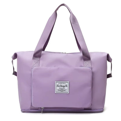 Pack-Flat Duffel Tote — Foldable Travel Bag