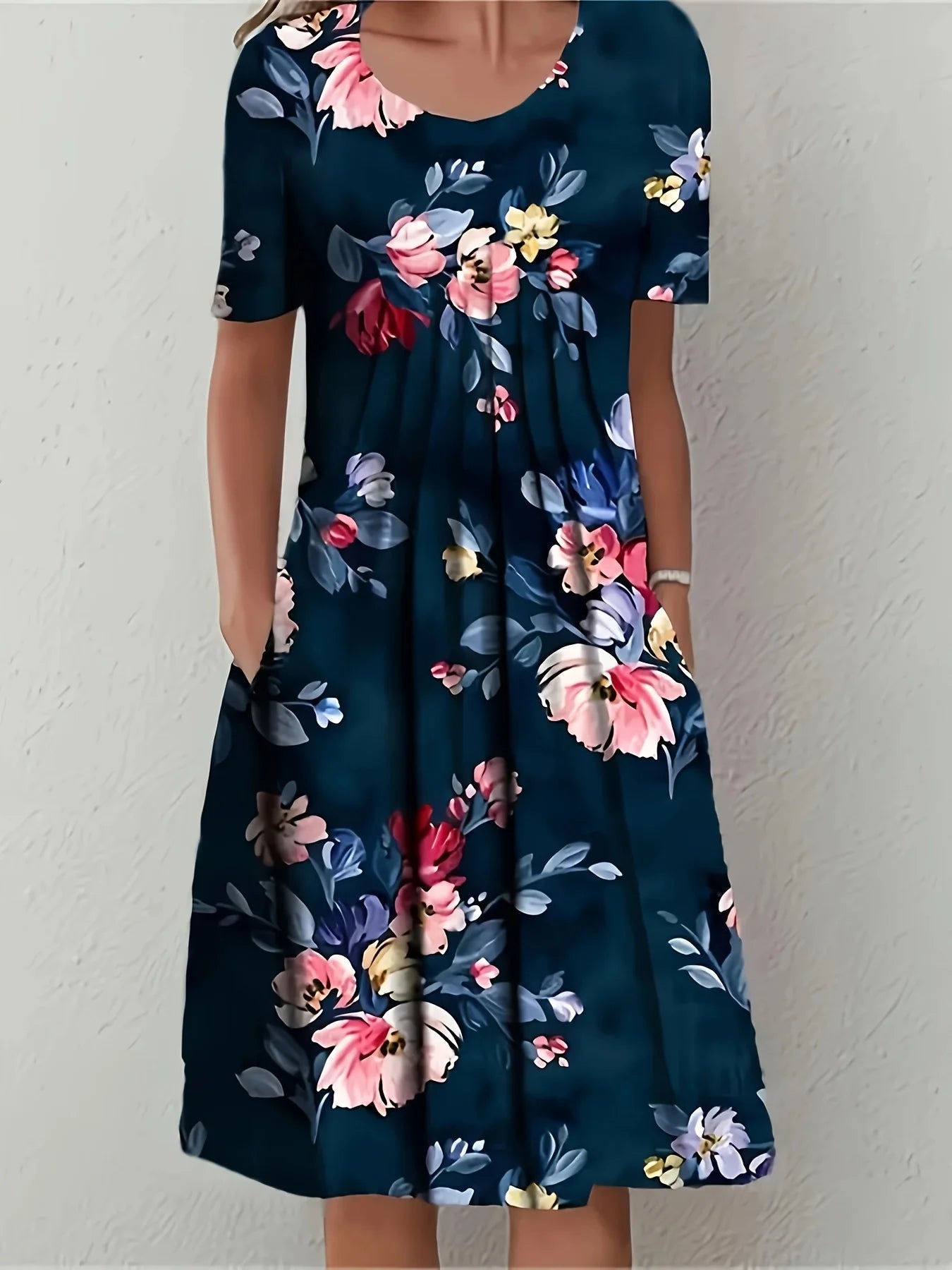 Soft Landing Dress — Plus-Size Elegant Loose Fit