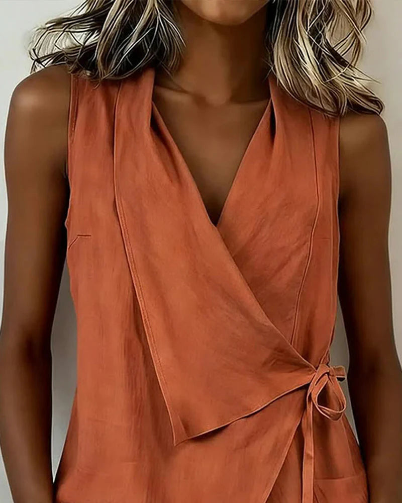 Viv | Elegant Bow Detail Top
