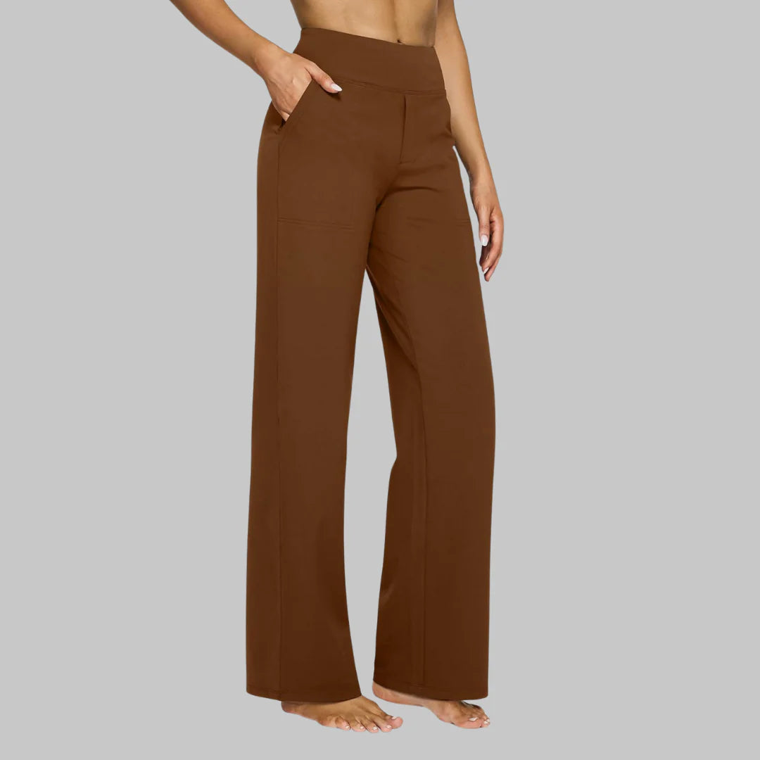 Women'S Comfort Fit Stretch Trousers Soft Breathable Pants
