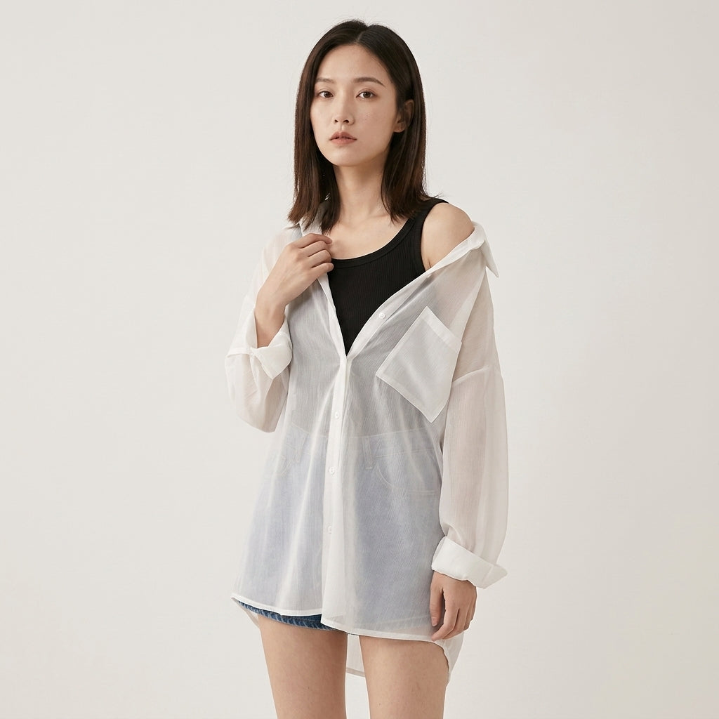 Sheer Chiffon Cover-Up