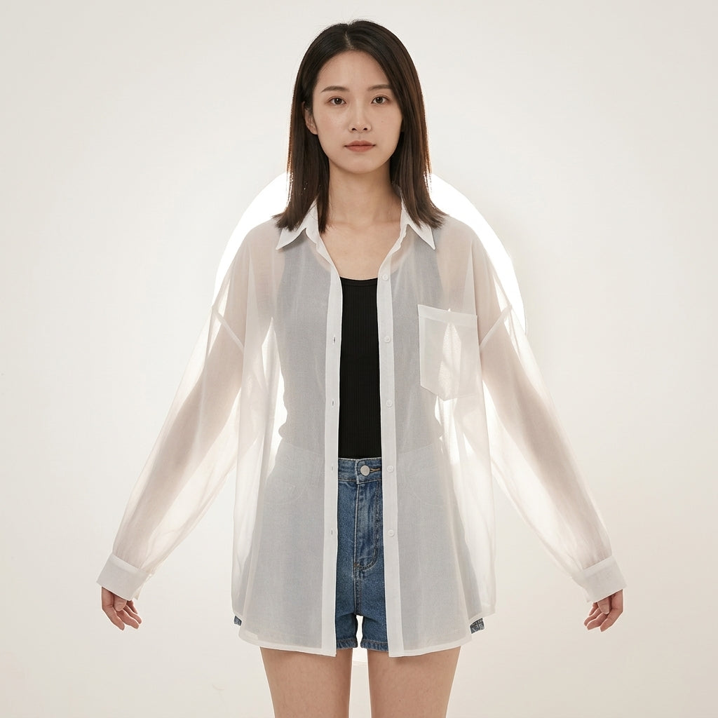 Sheer Chiffon Cover-Up