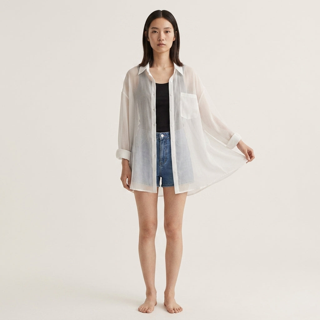 Sheer Chiffon Cover-Up