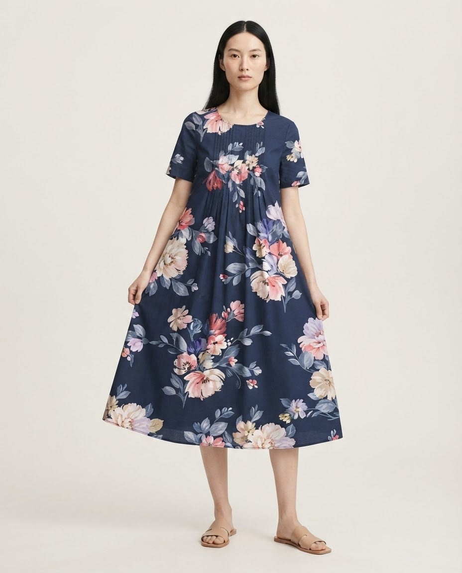 Loose Fit Midi Dress