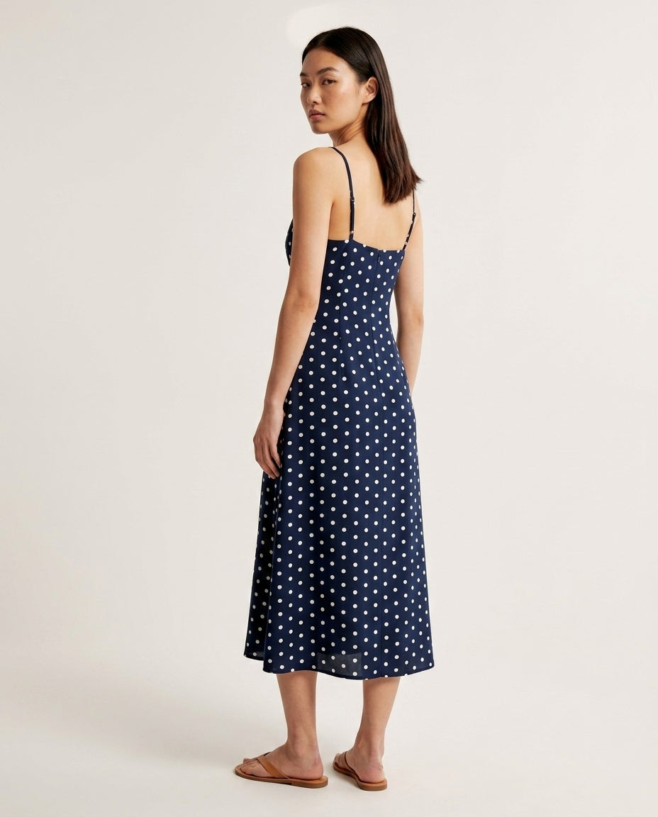 Strappy Side Slit Dress