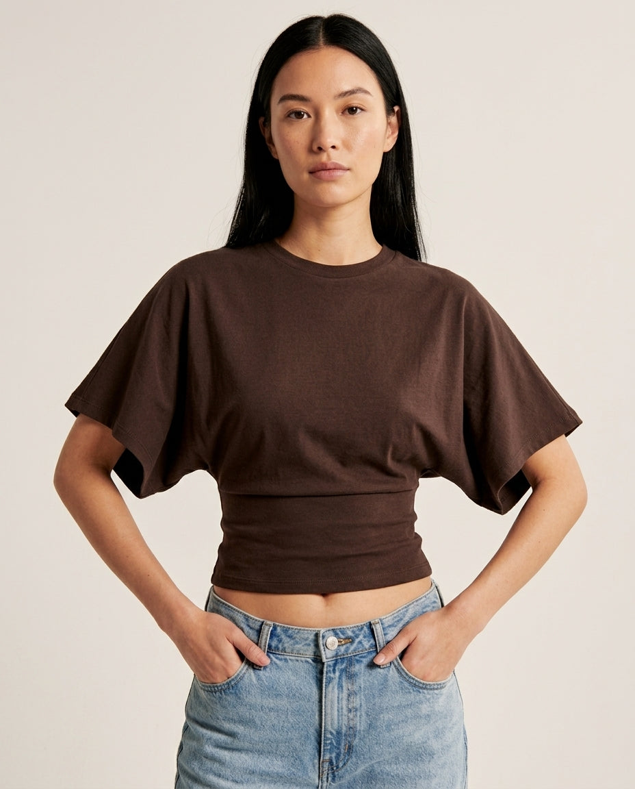 Ruched Crop Top