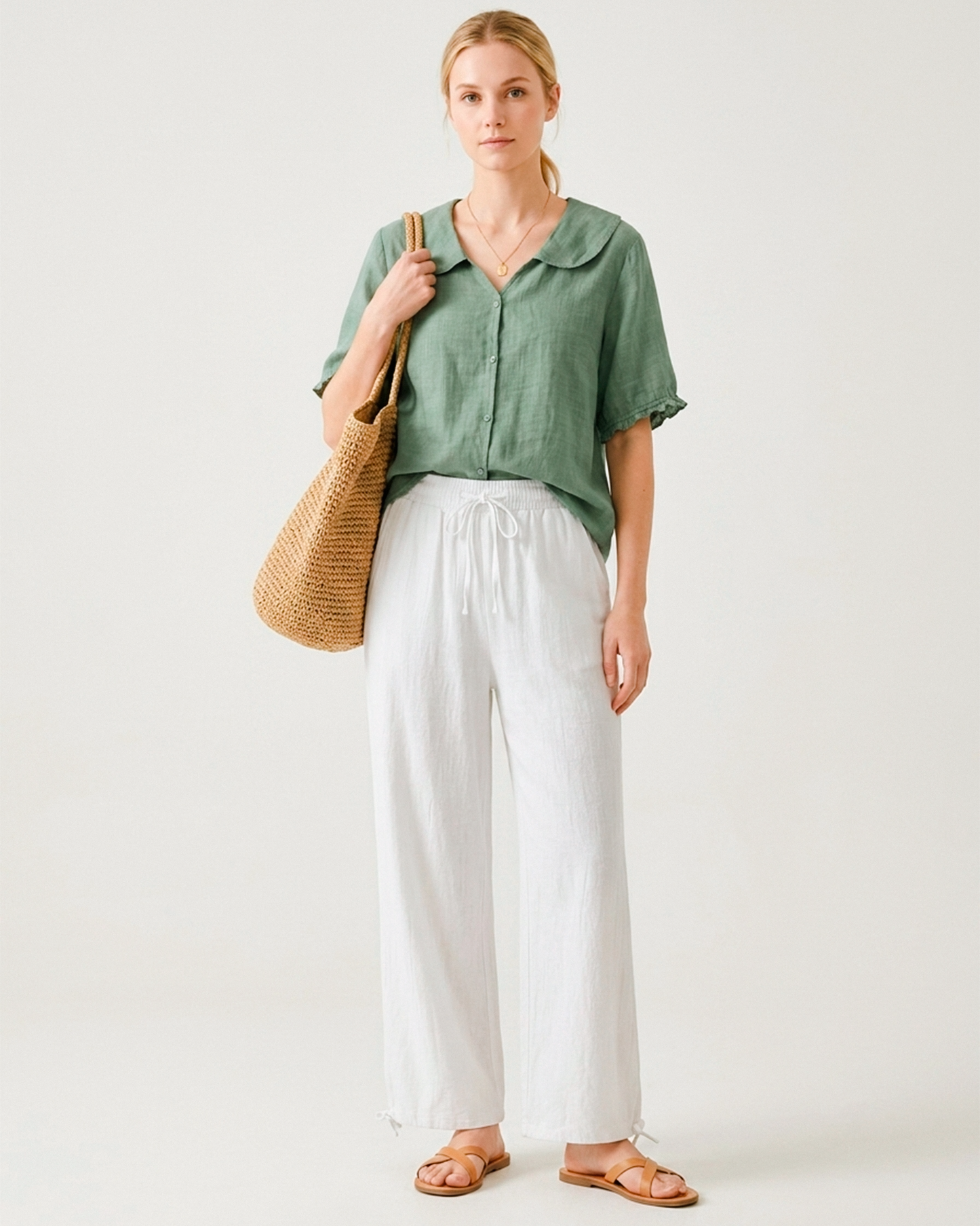 Button Front Blouse