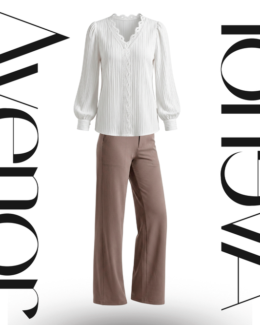 Comfort & Pleats Duo — Same-Supplier Trousers + Top Set