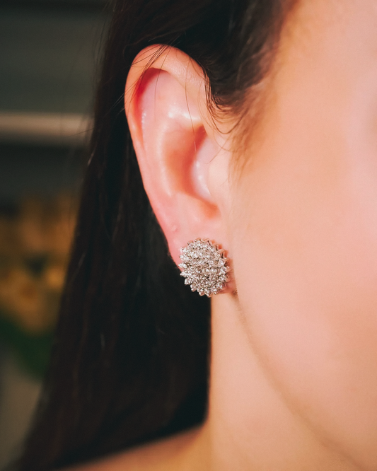 Orbit Silver Studs — Sculptural Sterling Silver