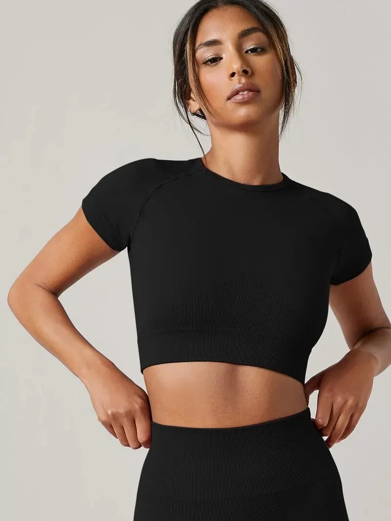 Flow State Yoga Top — Seamless Sport Shirt