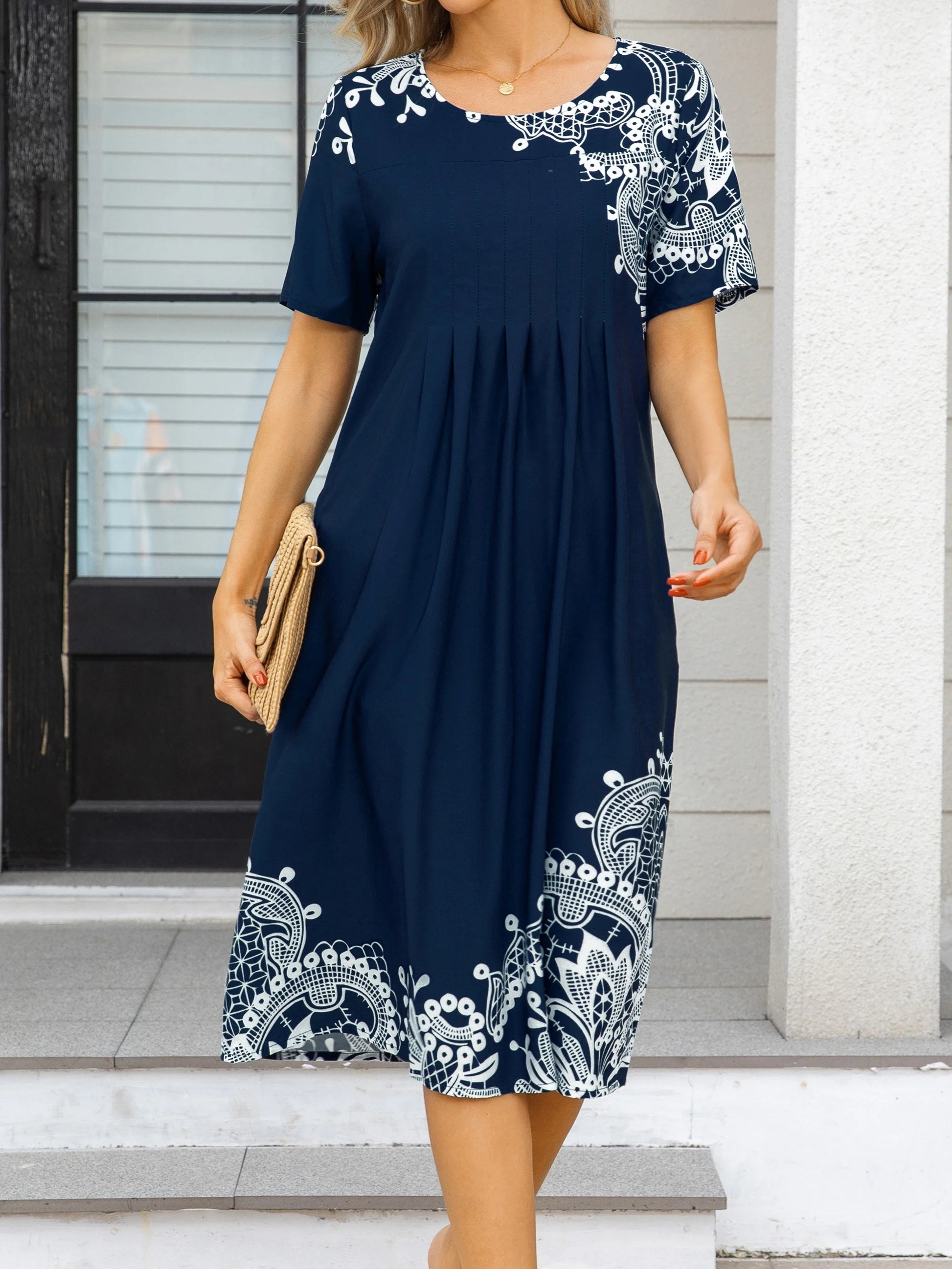 Soft Landing Dress — Plus-Size Elegant Loose Fit