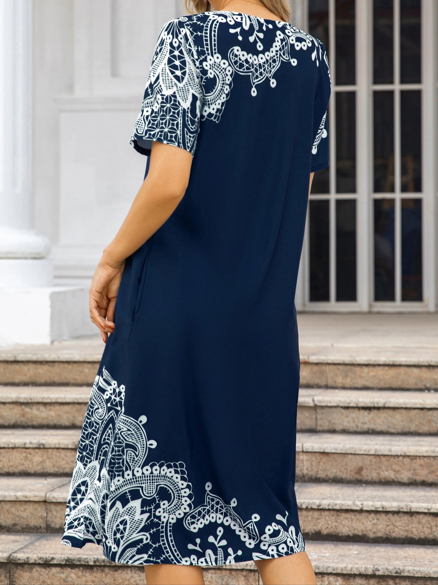 Soft Landing Dress — Plus-Size Elegant Loose Fit