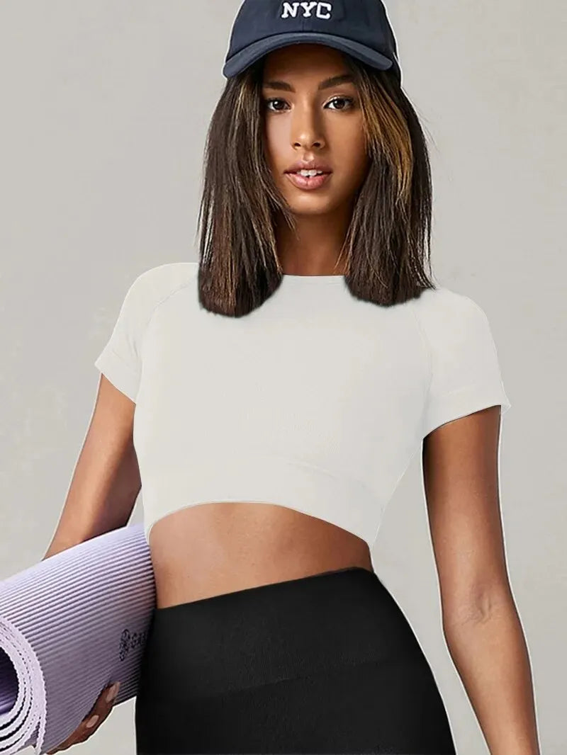 Flow State Yoga Top — Seamless Sport Shirt