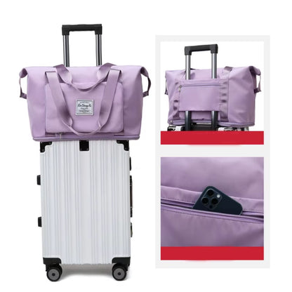 Pack-Flat Duffel Tote — Foldable Travel Bag
