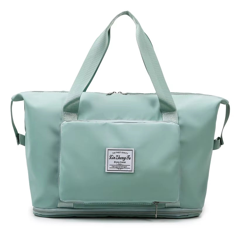 Pack-Flat Duffel Tote — Foldable Travel Bag