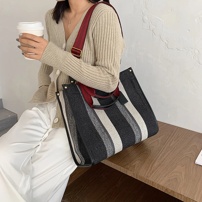 Weekender Crossbody Tote — Canvas Everyday Bag