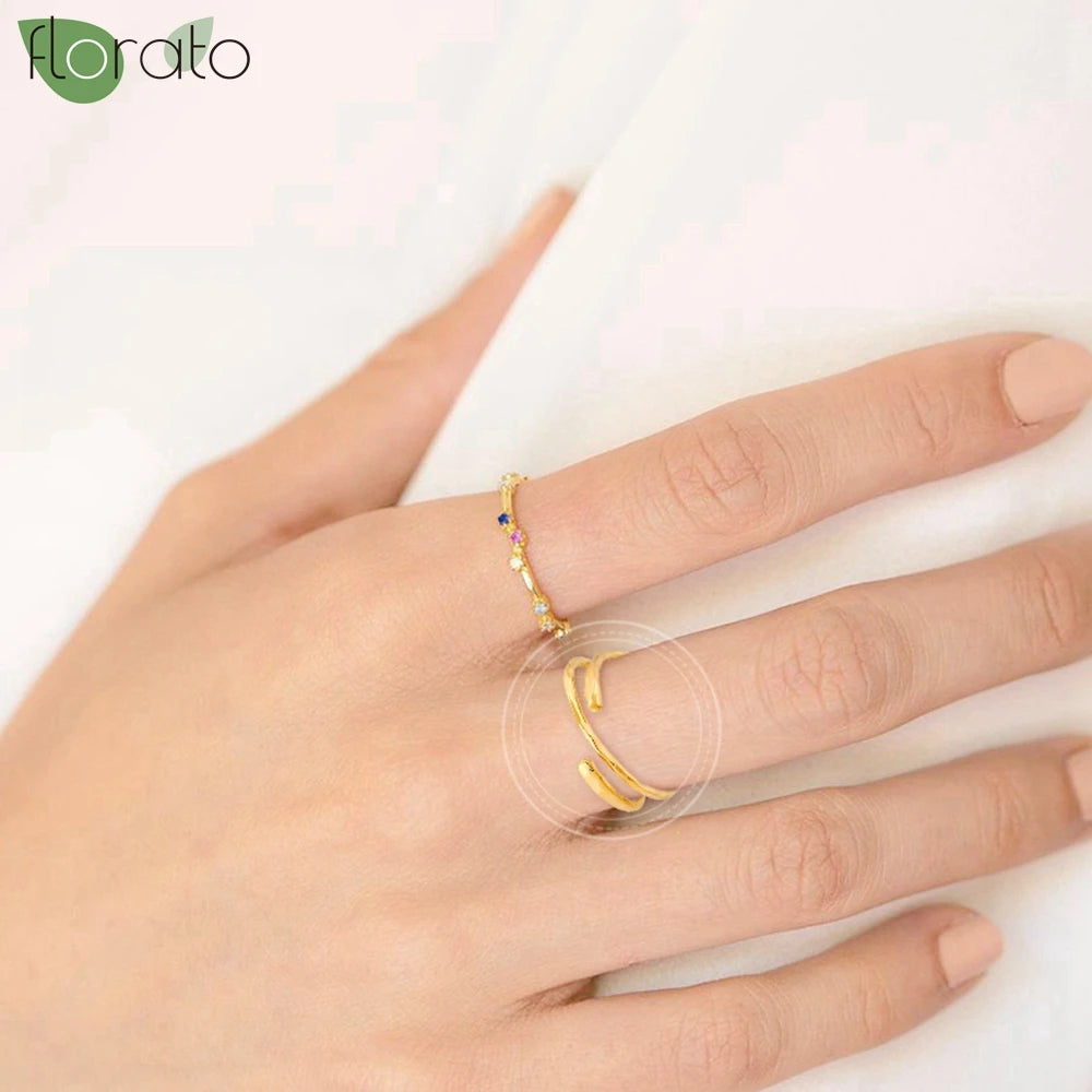Adjustable Opening Vintage Gold Plated Rings Couple Wedding Rings Fashion Rings for Women Premium Luxury Jewelry