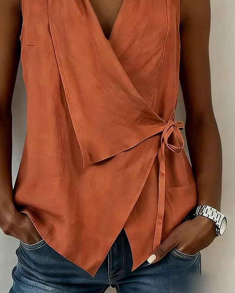 Viv | Elegant Bow Detail Top
