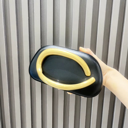 Gilded Evening Clutch — Designer Party Shoulder Bag