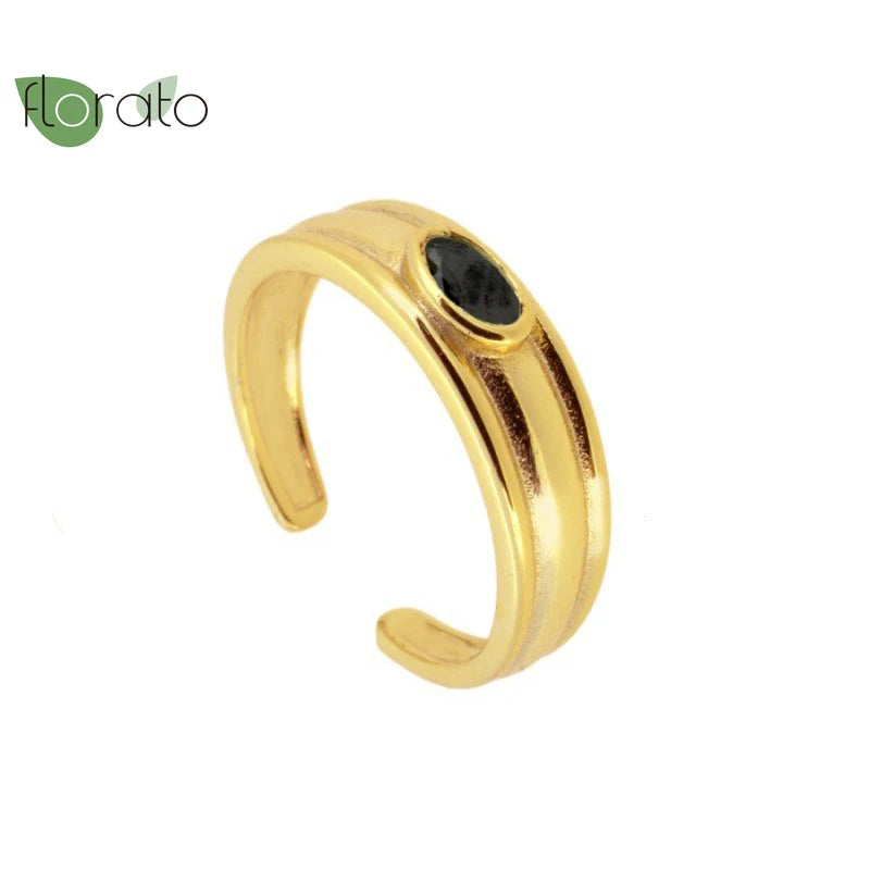 Adjustable Opening Vintage Gold Plated Rings Couple Wedding Rings Fashion Rings for Women Premium Luxury Jewelry