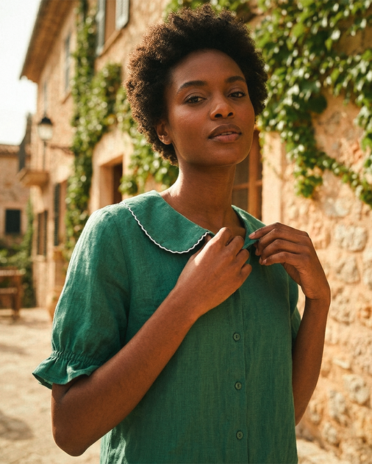 Button Front Blouse