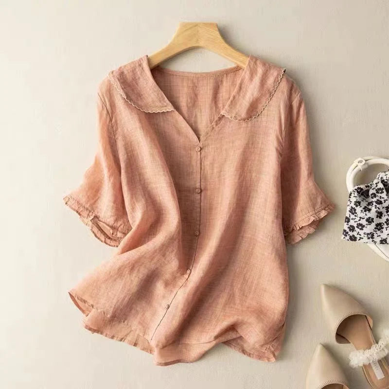 Vintage Button Blouse detail