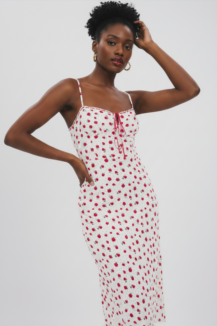 Backless Floral Maxi Dress
