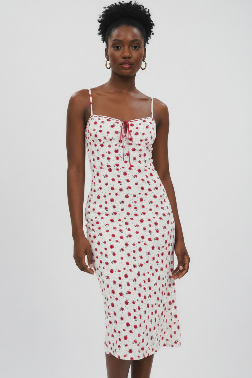 Backless Floral Maxi Dress